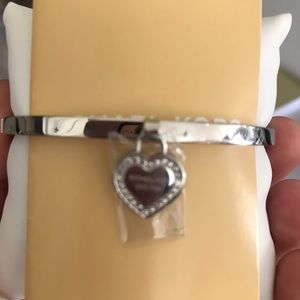 NWT Michael Kors MK logo bangle bracelet